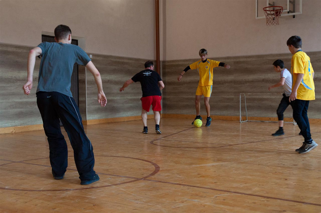 Футбольні змагання в Сколівській школі-інтернаті